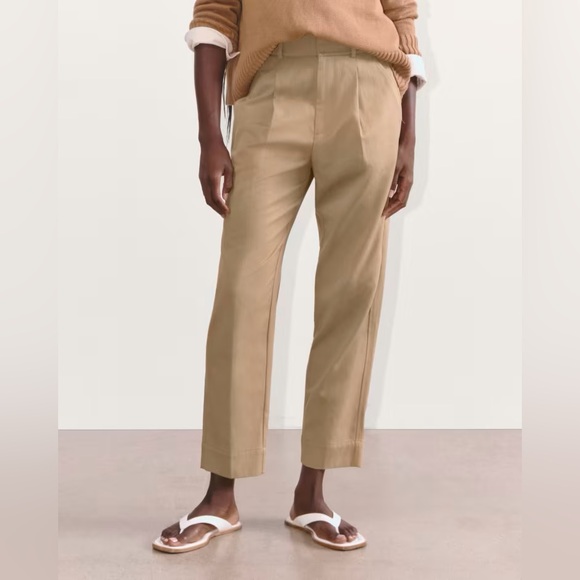 The Tencel Way-High Taper Pant/The Draper Tapered Pant in Buttersmooth Ash Brown - Picture 5 of 7